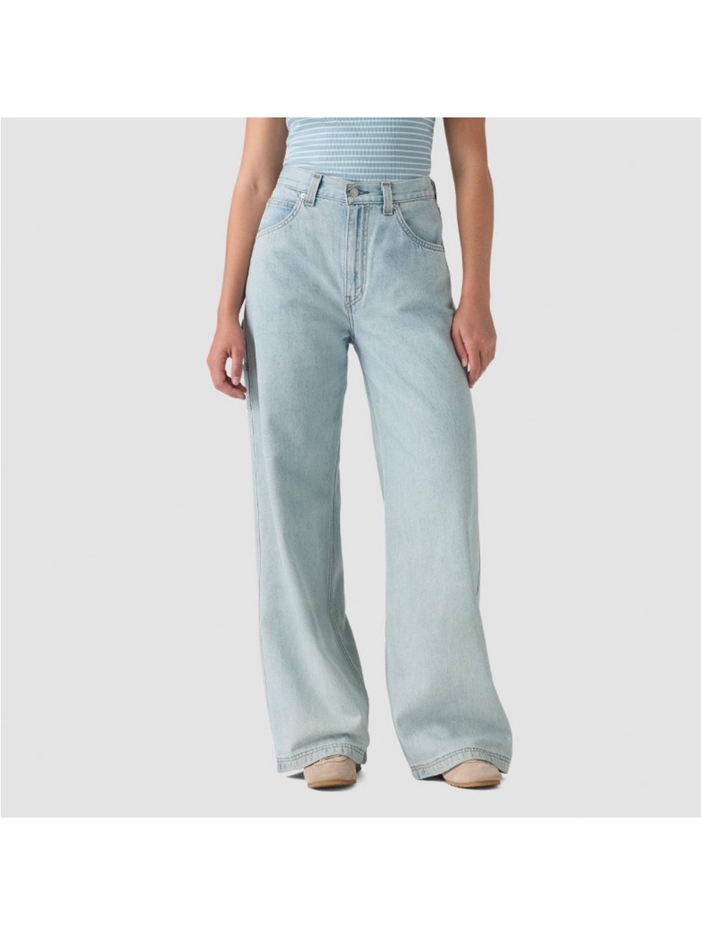 Levi's Light Blue Wide-Leg Jeans - Women's